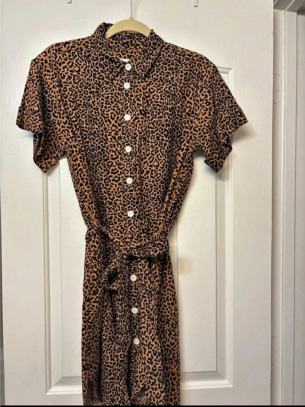 J.Crew Short Sleeve Animal Print Dress Size Small